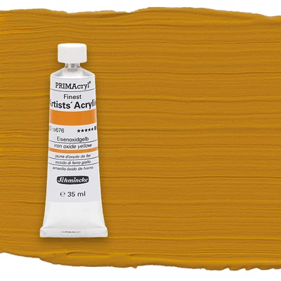 Schmincke PRIMAcryl akrilfesték, 35 ml - 676, iron oxide yellow