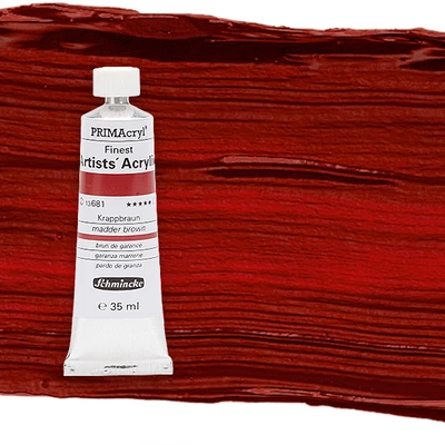 Schmincke PRIMAcryl akrilfesték, 35 ml - 681, madder brown