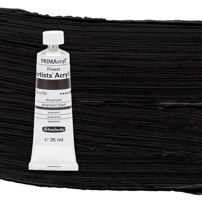 Schmincke PRIMAcryl akrilfesték, 35 ml - 791, atrament black