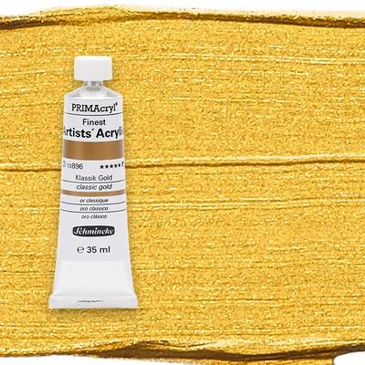 Schmincke PRIMAcryl akrilfesték, 35 ml - 896, classic gold
