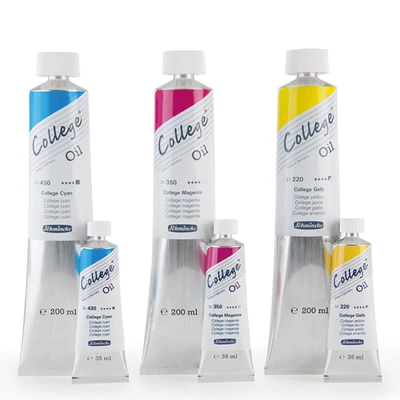 Schmincke College olajfesték, 200 ml - 710, lamp black