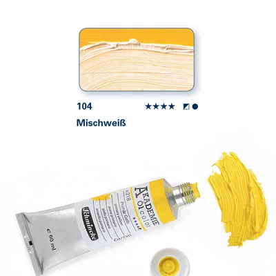 Schmincke Akademie olajfesték, 60 ml - 104, mixing white