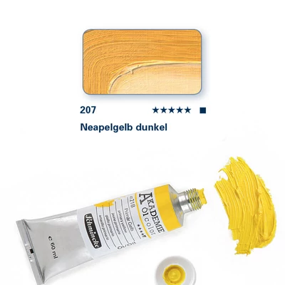 Schmincke Akademie olajfesték, 60 ml - 207, naples yellow deep