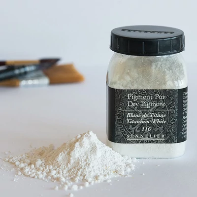 Sennelier pigment - 116, titanium white, 140 g