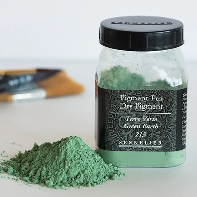 Sennelier pigment - 213, green earth, 120 g