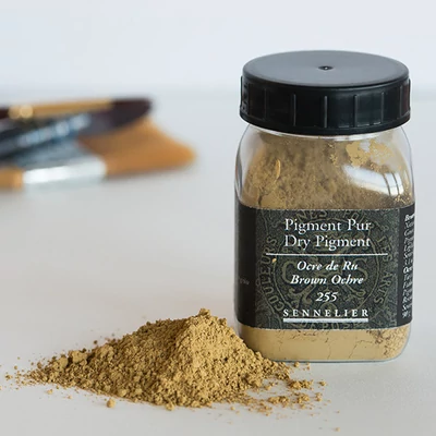 Sennelier pigment - 255, brown ochre, 90 g