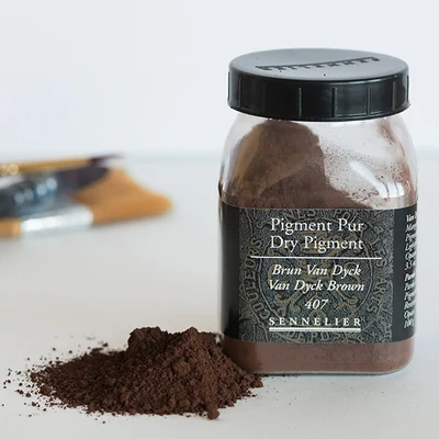 Sennelier pigment - 407, vandyck brown, 100 g