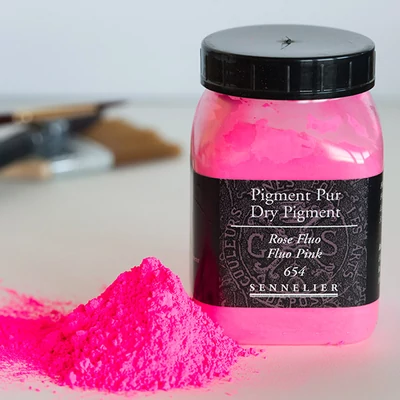Sennelier pigment - 654, fluo pink, 100 g