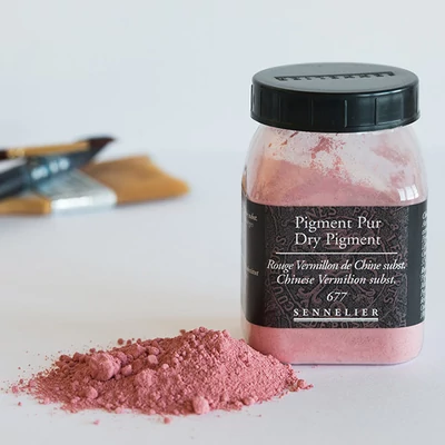 Sennelier pigment - 677, chinese vermilion, 100 g