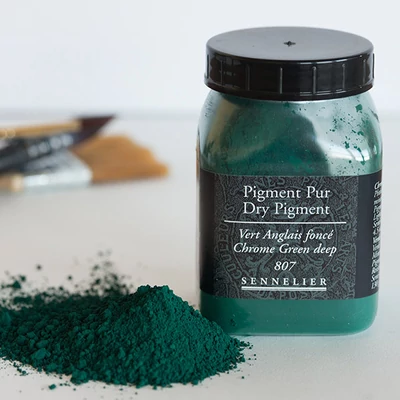 Sennelier pigment - 807, chrome green deep, 130 g