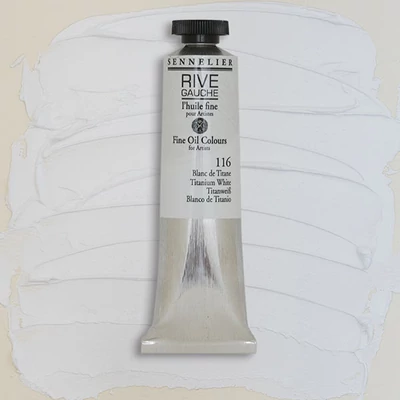 Sennelier Rive Gauche olajfesték, 40 ml - 116, titanium white