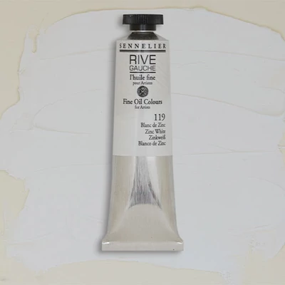 Sennelier Rive Gauche olajfesték, 40 ml - 119, zinc white