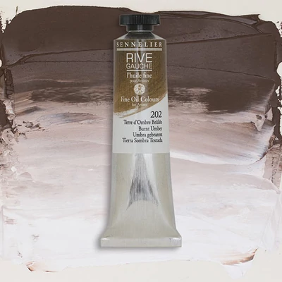 Sennelier Rive Gauche olajfesték, 40 ml - 202, burnt umber
