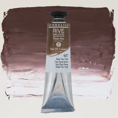 Sennelier Rive Gauche olajfesték, 40 ml - 407, Van Dyck brown