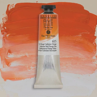 Sennelier Rive Gauche olajfesték, 40 ml - 615, cadmium red orange hue