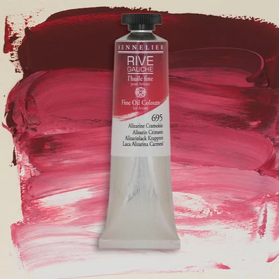 Sennelier Rive Gauche olajfesték, 40 ml - 695, alizarin crimson