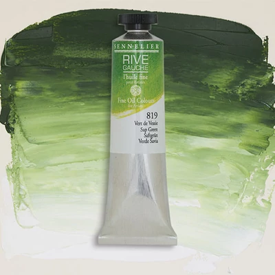 Sennelier Rive Gauche olajfesték, 40 ml - 819, sap green