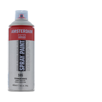Talens Amsterdam vízbázisú akrilfesték spray, 400 ml - 105 titanium white