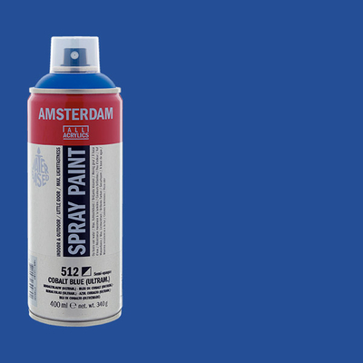 Talens Amsterdam vízbázisú akrilfesték spray, 400 ml - 512 cobalt blue