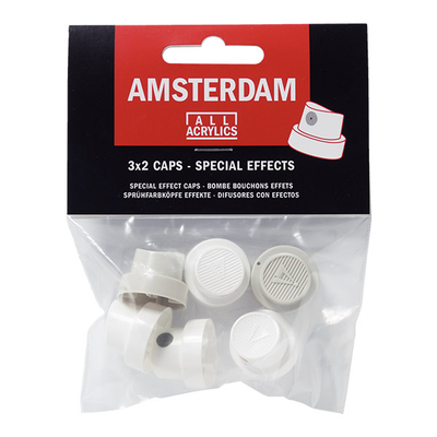Szórófej Talens Amsterdam akrilfesték sprayhez, 6 db (3x2 db) - speciális