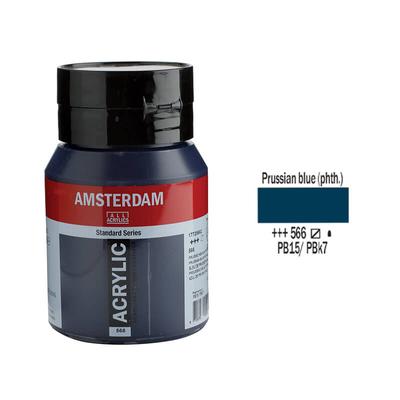 Talens Amsterdam akrilfesték, 500 ml - 566, prussian blue (phthalo)