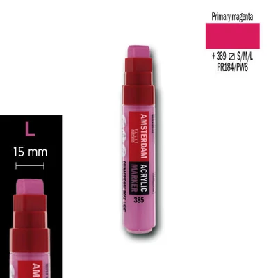 Talens Amsterdam akril filctoll, L - 369, primary magenta