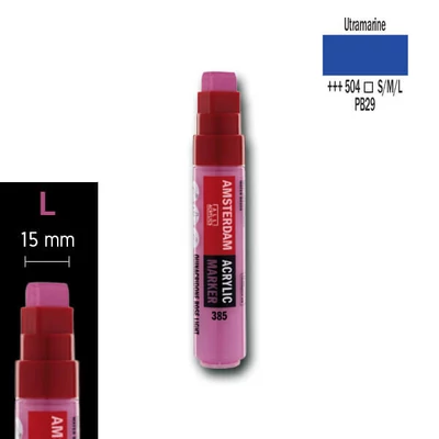 Talens Amsterdam akril filctoll, L - 504, ultramarine