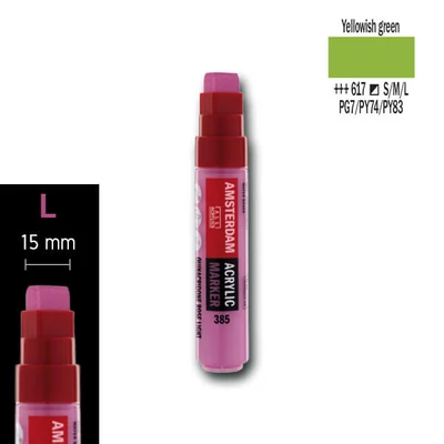 Talens Amsterdam akril filctoll, L, 617 - yellowish green