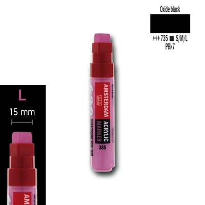 Talens Amsterdam akril filctoll, L - 735, oxyde black
