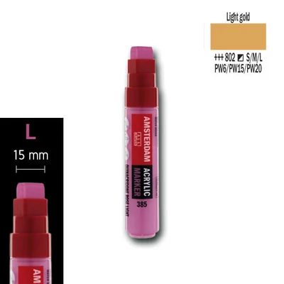 Talens Amsterdam akril filctoll, L, 802 - light gold