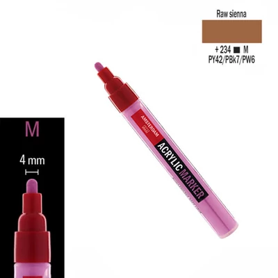 Talens Amsterdam akril filctoll, M, 234 - raw sienna