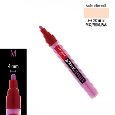 Talens Amsterdam akril filctoll, M - 292, Naples yellowish red light