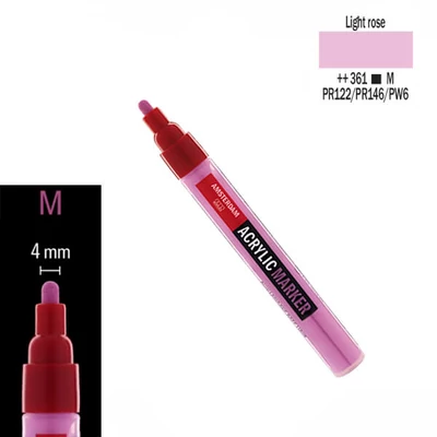 Talens Amsterdam akril filctoll, M, 361 - light rose