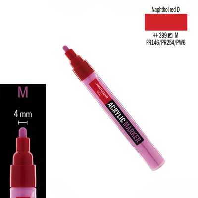 Talens Amsterdam akril filctoll, M, 399 - naphtol red deep