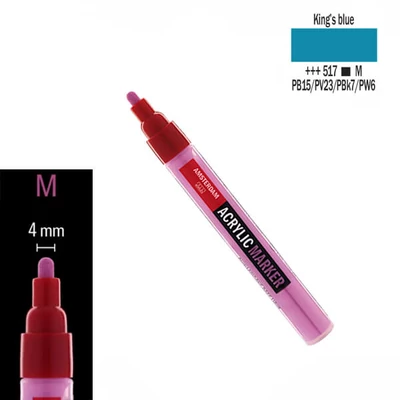 Talens Amsterdam akril filctoll, M, 517 - king's blue