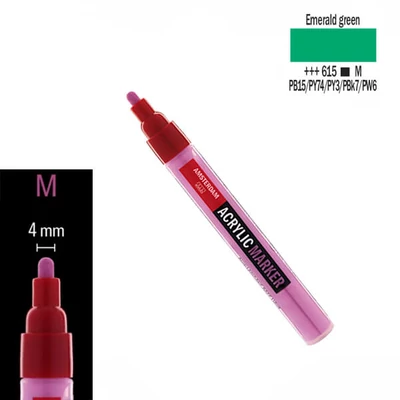 Talens Amsterdam akril filctoll, M - 615, emerald green