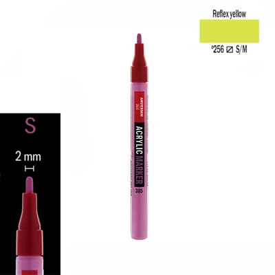 Talens Amsterdam akril filctoll, S, 256 - reflex yellow