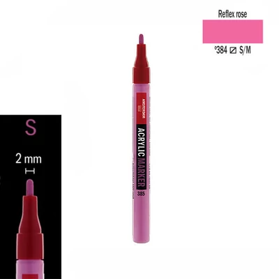 Talens Amsterdam akril filctoll, S, 384 - reflex rose