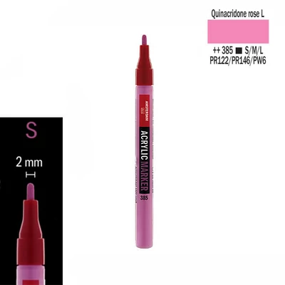 Talens Amsterdam akril filctoll, S - 385, quinacridone rose light
