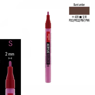 Talens Amsterdam akril filctoll, S - 409, burnt umber