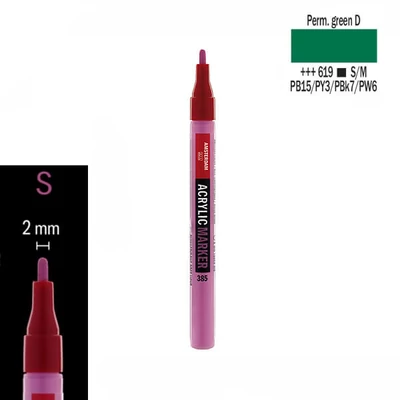 Talens Amsterdam akril filctoll, S - 619, permanent green deep