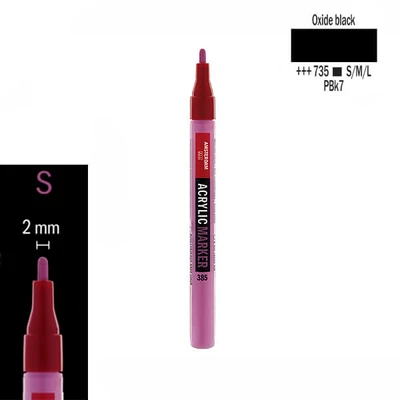 Talens Amsterdam akril filctoll, S - 735, oxyde black