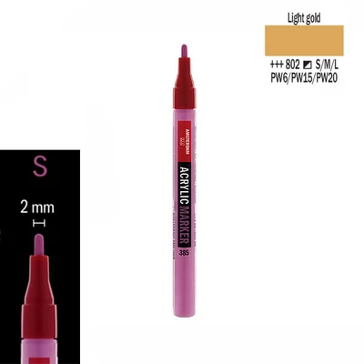Talens Amsterdam akril filctoll, S - 802, light gold