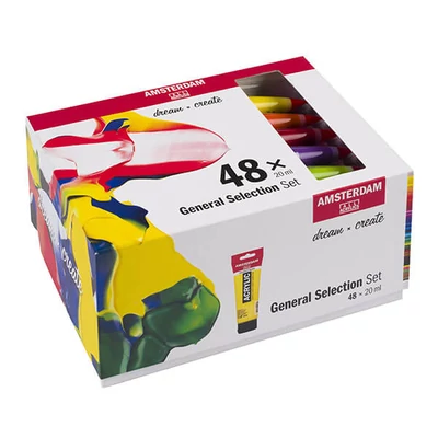 Talens Amsterdam akrilfesték készlet - 48x20 ml