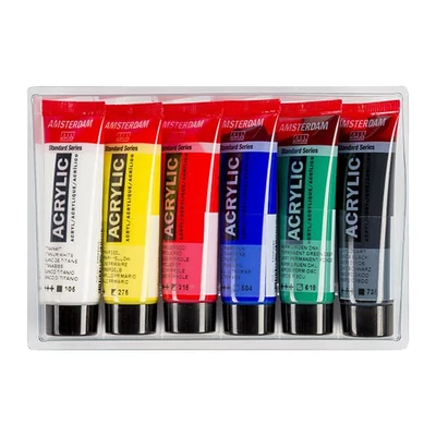 Talens Amsterdam akrilfesték készlet - 6x20 ml, általános