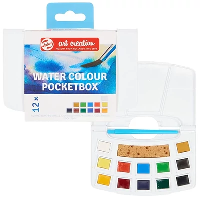 Talens Art Creation akvarellfesték készlet, szilkés - 12 db