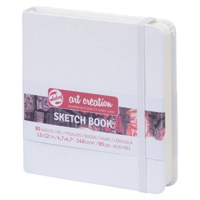 Talens Art Creation Sketch Book rajz- és vázlatfüzet, 140 g, 80 lap - 12x12 cm, fehér