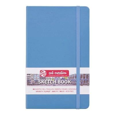 Talens Art Creation Sketch Book rajz- és vázlatfüzet, 140 g, 80 lap - 13x21 cm, világoskék