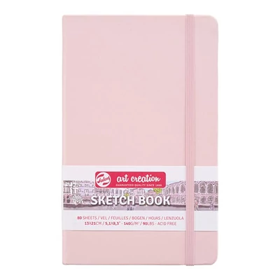 Talens Art Creation Sketch Book rajz- és vázlatfüzet, 140 g, 80 lap - 13x21 cm, pasztell pink
