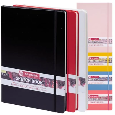 Talens Art Creation Sketch Book rajz- és vázlatfüzet, 140 g, 80 lap, A4 - különféle színekben